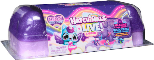 Spin Master Alive Neon Curcubeu Carton Hatchimals pentru 3+ Ani
