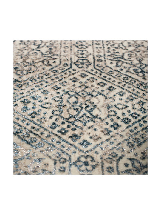 Biokarpet Gossip 9186a Cream Blue Round-160x160