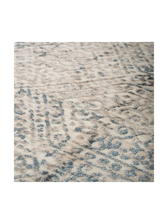Biokarpet Gossip 9186a Cream Blue Round-160x160