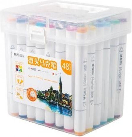 M&G Zeichenmarker 1mm Doppelseitig Set 12Stück
