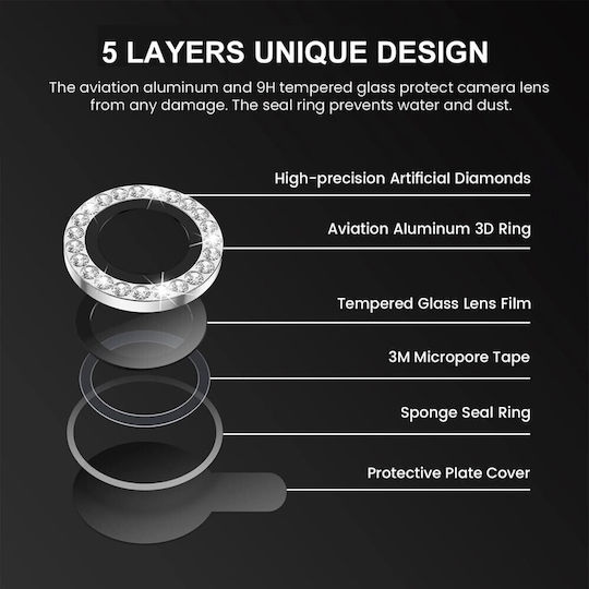 Apple iPhone 16e Enkay Camera Protection Ring Light Purple