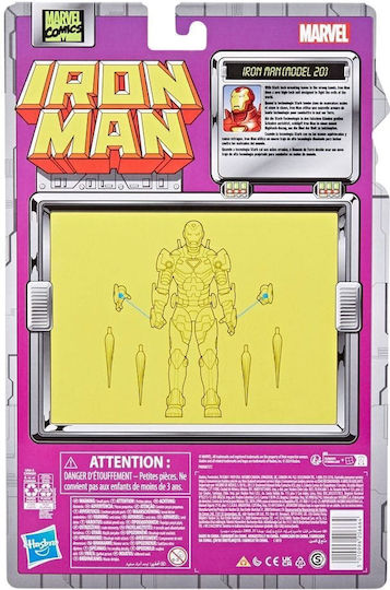 Φigură de acțiune Legende Marvel Iron Man Iron Man pentru copii de 4+ ani ani 15cm cm
