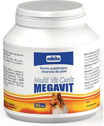 Mikita Multivitamins for Dogs in Tablets 140gr for General Health