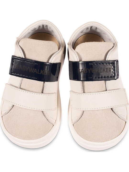 Babywalker Βαπτιστικά Sneakers Λευκό-Μπλε-Γκρι