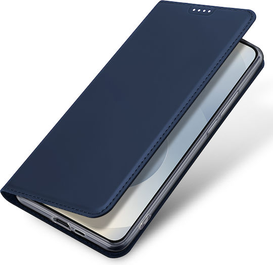 Dux Ducis Skin Pro Book Silicone / Synthetic Leather / Leather Black (Galaxy S25)