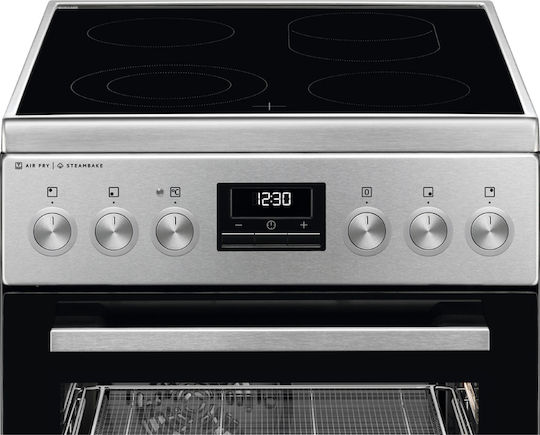 AEG Κουζίνα 58lt με Κεραμικές Εστίες Π50εκ. Inox