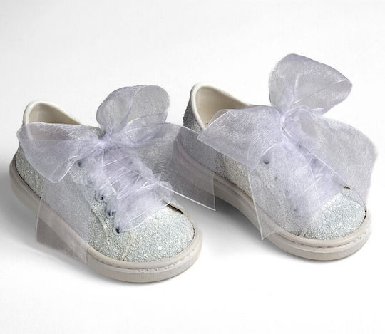 Ever Kid Βαπτιστικά Δερμάτινα Sneakers Λευκά