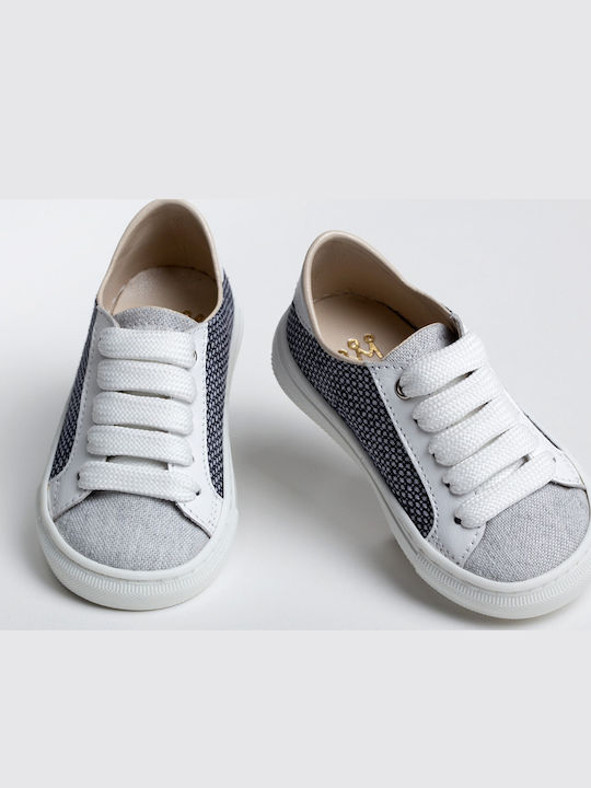 Ever Kid Blue - Grey Baptism Fabric Soft Sole Sneakers