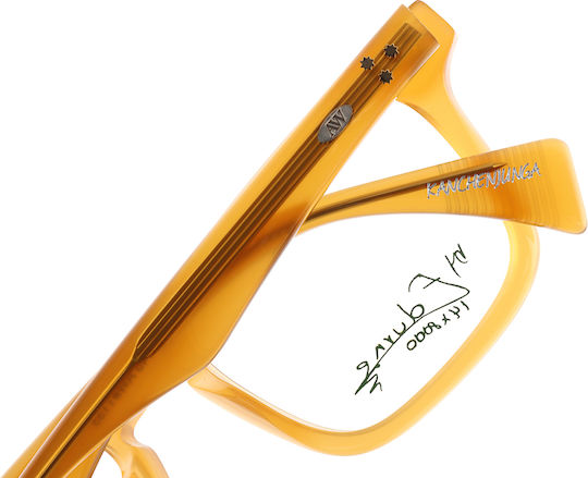 Alexander Wintsch 7513 Kanchenjunga C3 Unisex Square Beige Prescription Eyeglasses