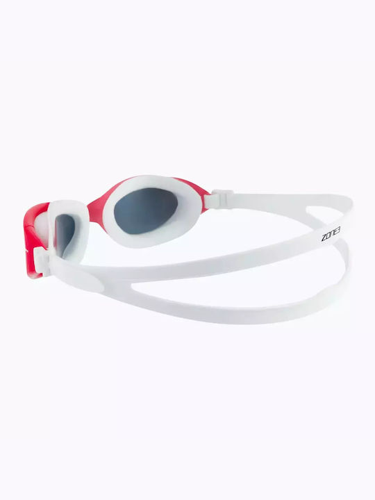 Zone3 Attack Red White Swimming Goggles