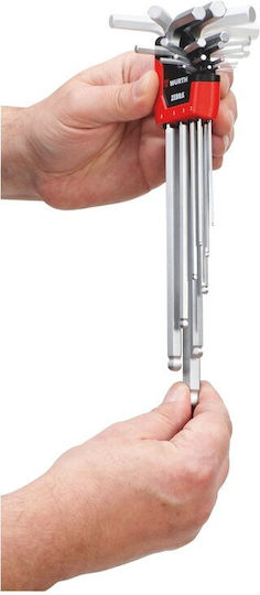 Wurth Set 9 Allen Wrenches L Zebra