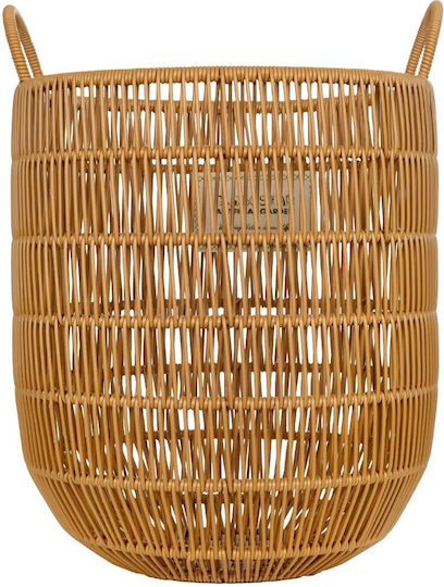GloboStar Osaka Übertopf Rattan Beige 30x30x41εκ.