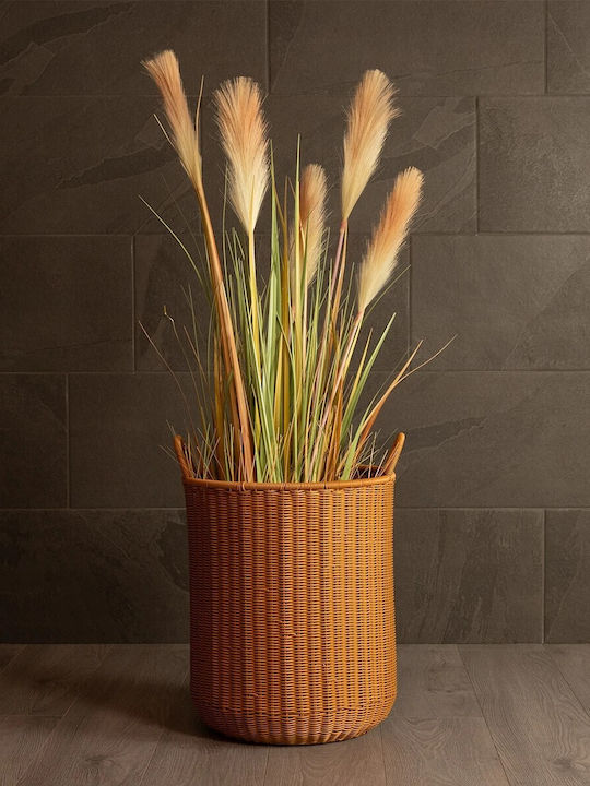 GloboStar Torino Κασπώ Rattan Μπεζ 37x37x52εκ.
