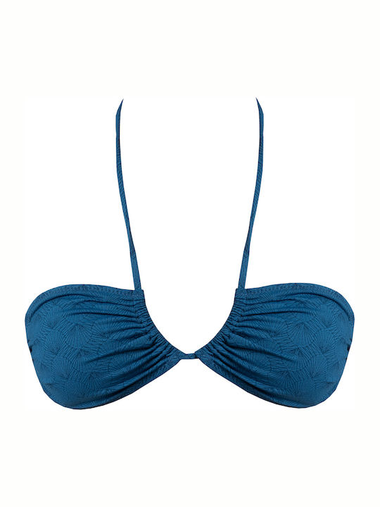 Thoe Strapless Bikini Top Ocean Azul