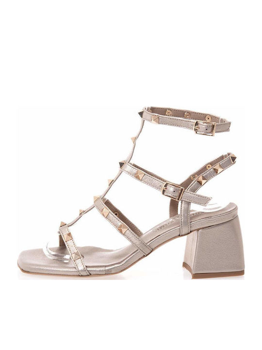 Leather Sandals Beige