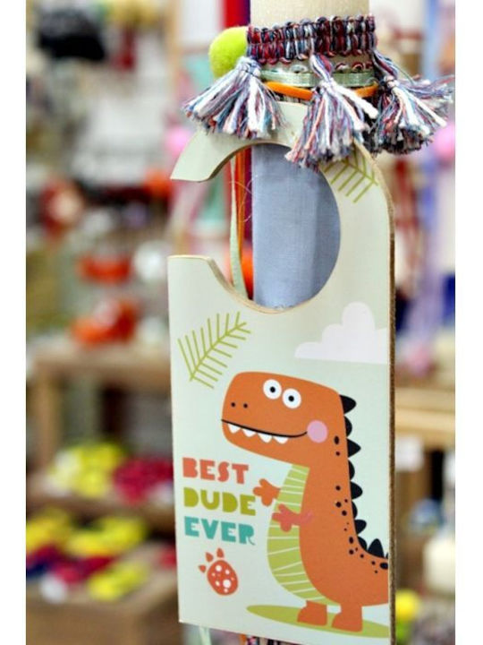 Lumânare de Paște Dinozaur Rotundă Handmade