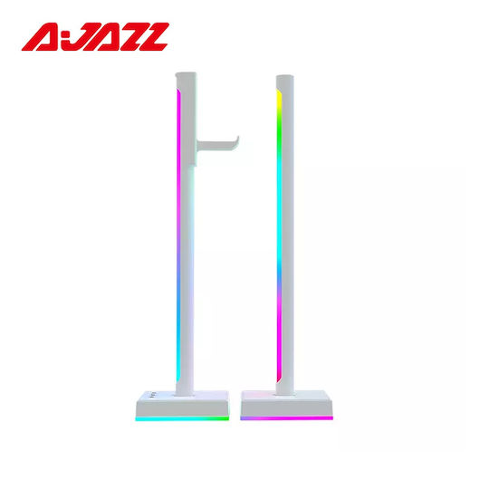 Ajazz Abl190 Επιτραπέζια Βάση Ακουστικών Φωτισμό Led 2τμχ Λευκό