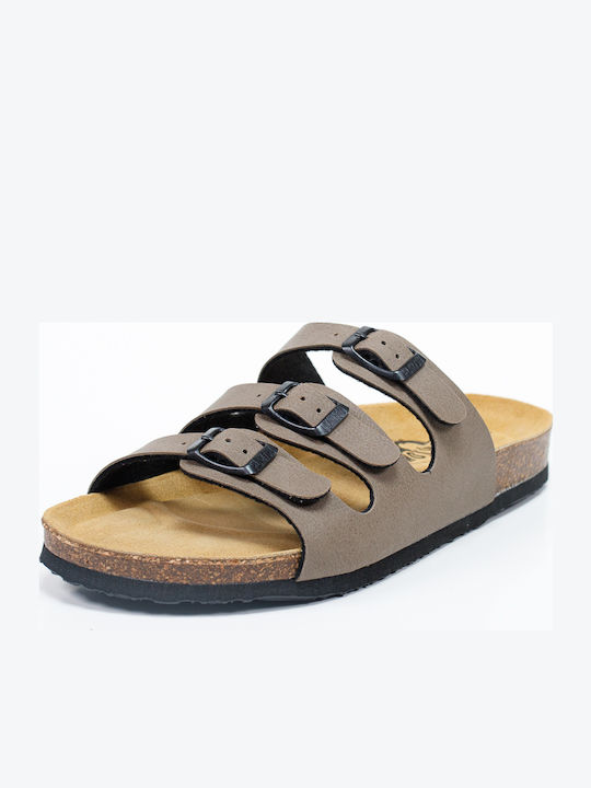 Bandol Chicago Women's Flat Sandals Anatomic in Brown Color