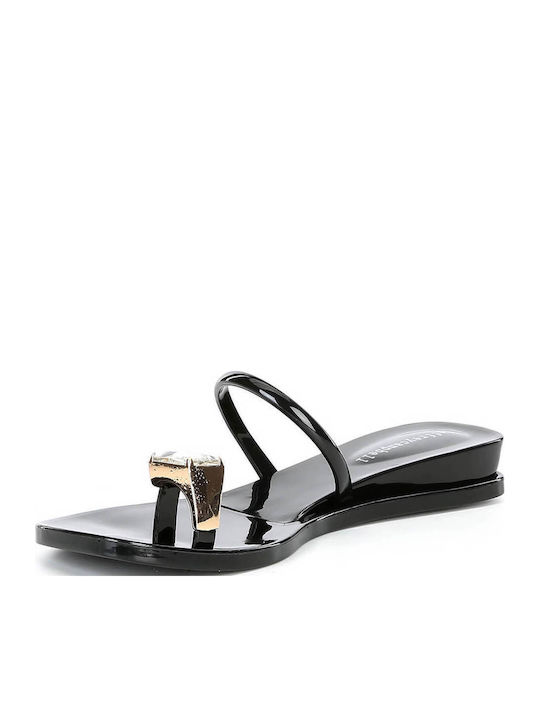 Women's Flat Sandals in Black Color