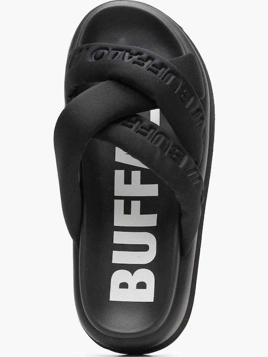 Flache Sandalen für Damen Flatforms in Schwarz Farbe