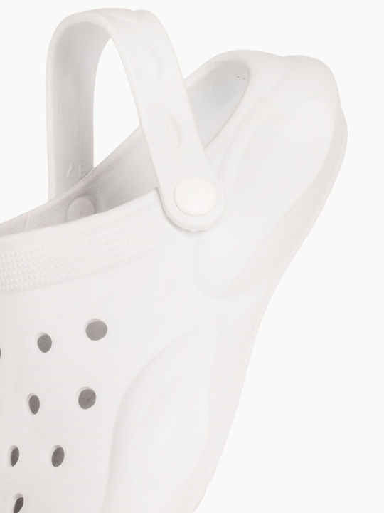 Sabino Women's Clogs White E409-Z