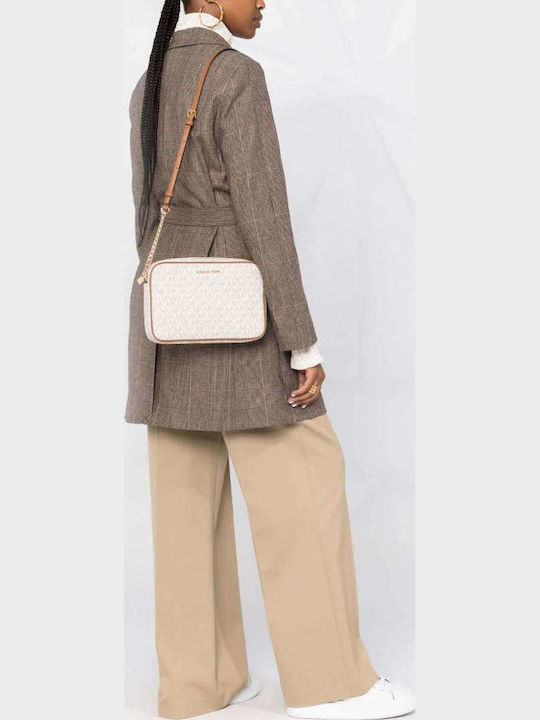 Leather Women's Bag Crossbody Beige