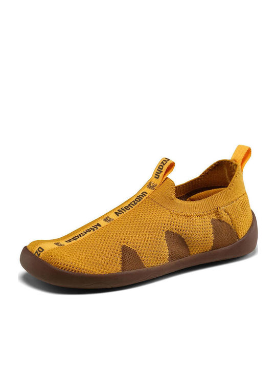 Παιδικά Sneakers Slip-on Κίτρινα