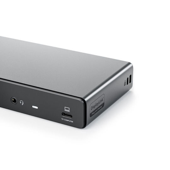 Alogic USB-C Stație de andocare cu HDMI/DisplayPort 4K PD și conexiune 4 monitoare Gri (DUCDV4)