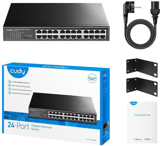 Cudy GS1024 Unmanaged L2 Switch with 24 Gigabit (1Gbps) Ethernet Ports