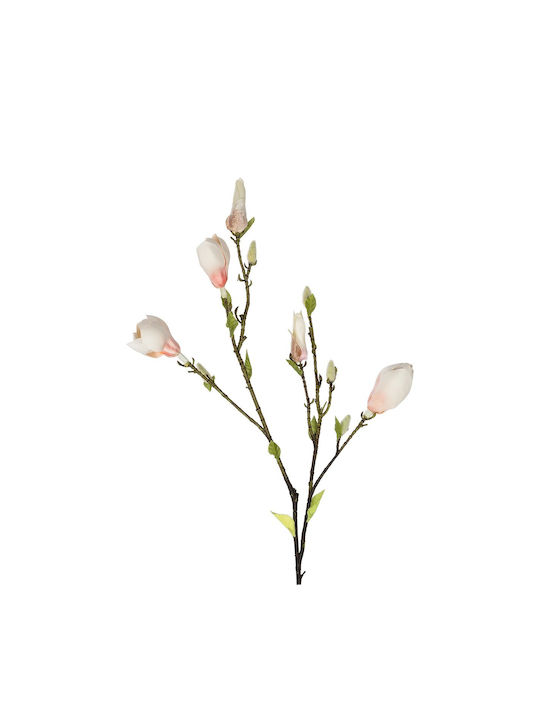 Globostar Artificial Decorative Champagne Magnolia Branch 21423 Y100cm