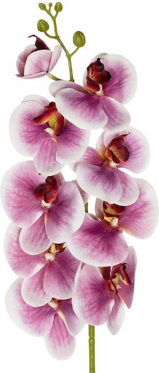 Globostar Artificial Decorative Pink Orchid Branch 21407 Y95cm