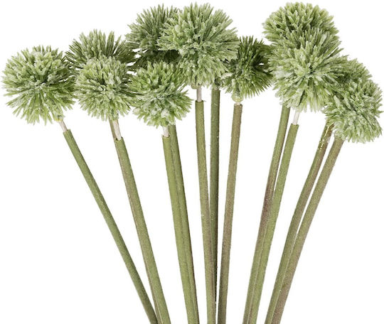 Globostar Artificial Garden Pale Green Dandelion Bouquet 21362 Artificial Decorative Dandelion Bouquet H54cm
