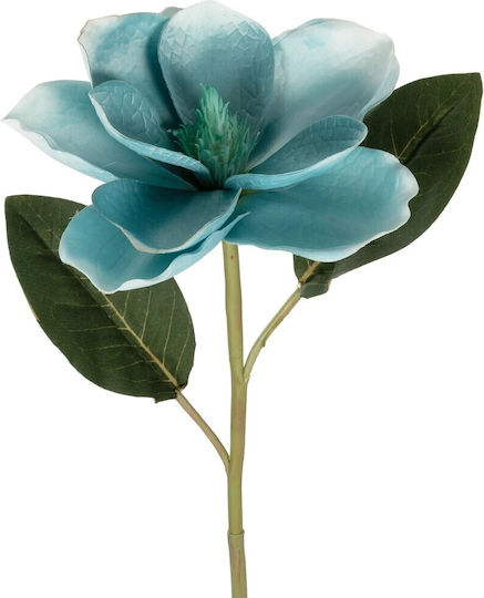 Globostar Artificial Garden Blue Magnolia Branch 21425 Τεχνητό Διακοσμητικό Κλαδί Μπλε Μαγνόλια Y80cm