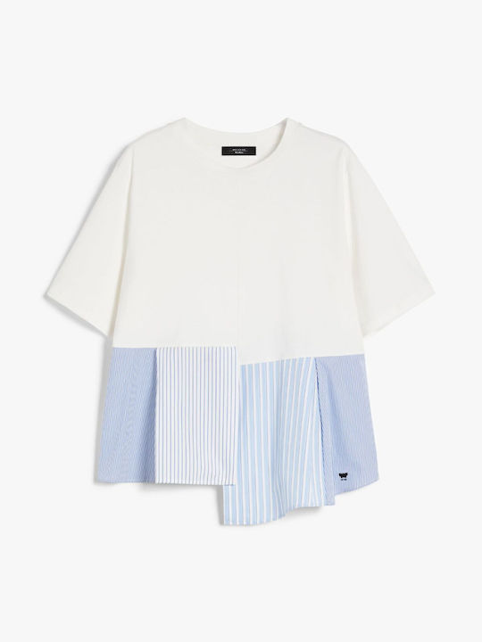 Damen Bluse Baumwolle White