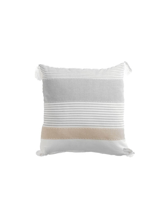 Douceur d'Intérieur Sofa Cushion Iliade Douceur Made from 100% Cotton Grey 1608224 40x40cm