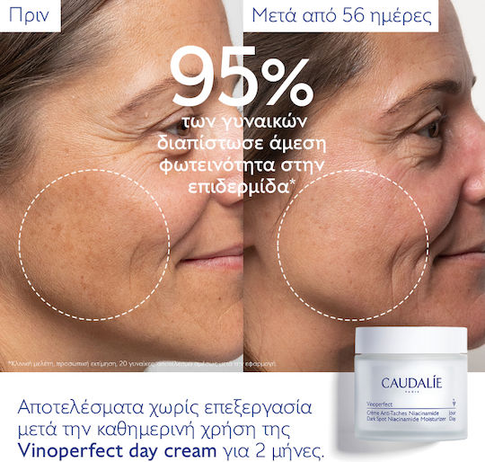 Caudalie Vinoperfect Dark Spot Niacinamide Moisturizer Refill Κρέμα Προσώπου για Ατέλειες, Πανάδες & Λάμψη με Νιασιναμίδη 50ml