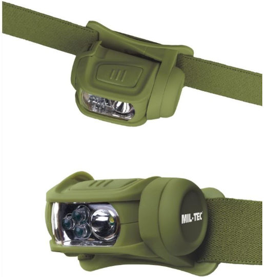 Mil-Tec Φακός Κεφαλής LED με Μέγιστη Φωτεινότητα 65lm