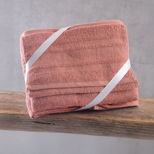 Rythmos Hand Towel Laura 30x50cm Terracotta Weight 500gr/m²