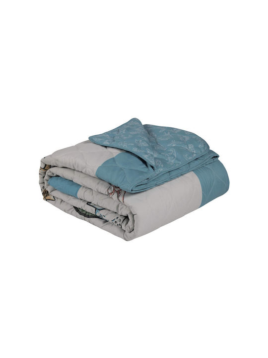 Das Home Pătură Pentru Copii Single 4930 Albastru Gri 160x220 cm