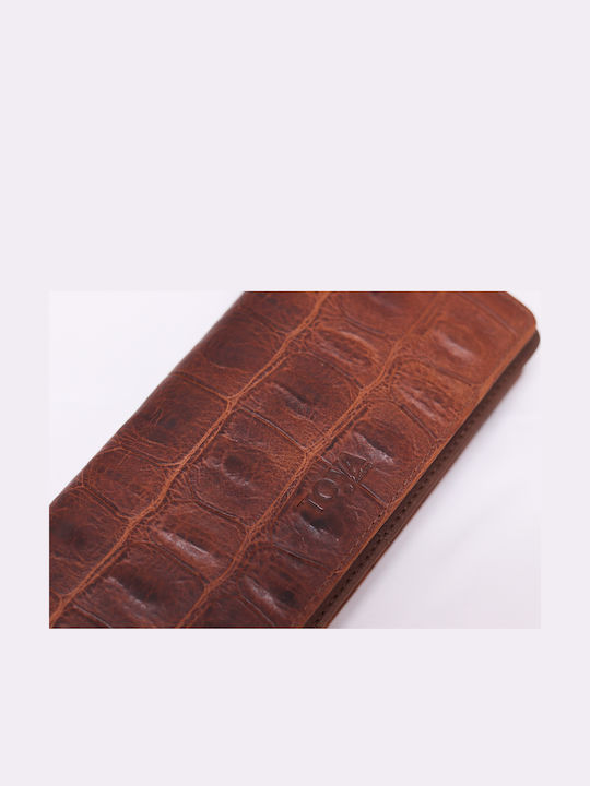 Small Leather Women's Wallet Classic Tabac Brown