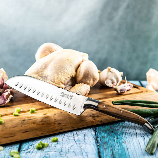 Laguiole Cuit Luxury Line Santoku Messer aus Rostfreiem Stahl