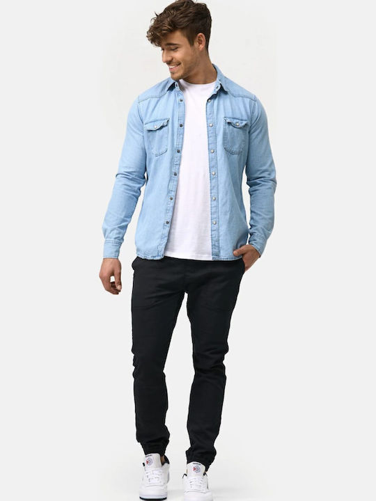 Langärmlig Jeans Hemd Jean