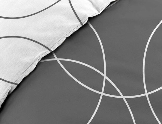 Douceur d'Intérieur Duvet Cover Set Single with Pillowcase 140x200 Elton Gray