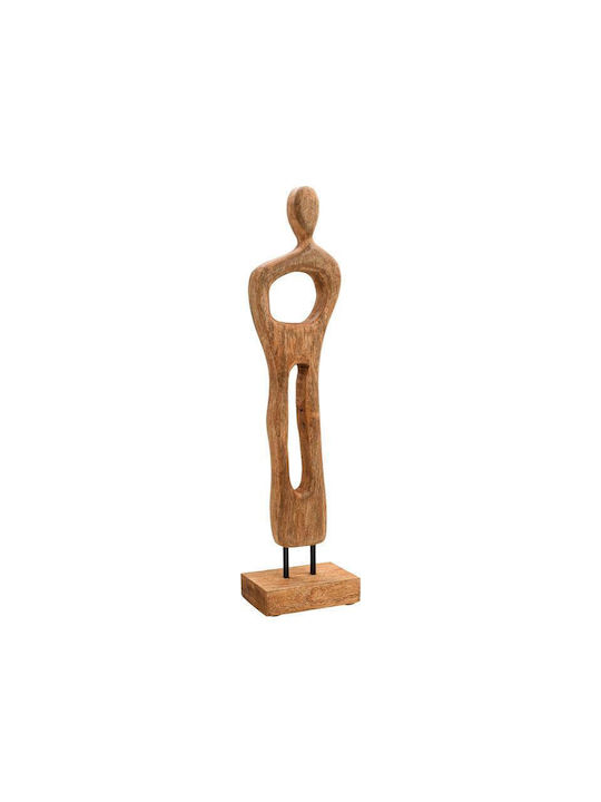 Wooden Decorative Woman Figure Fylliana Fl0067 Natural Antique Finish 15x7x58cm