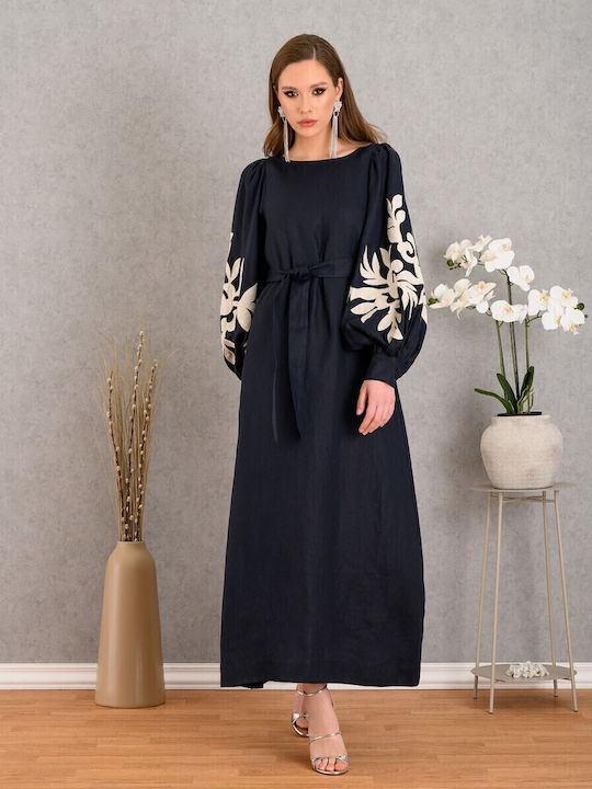 Maxi Dress for Wedding - Christening Blue