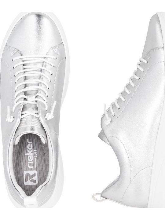 Damen Anatomisch Sneakers Silber