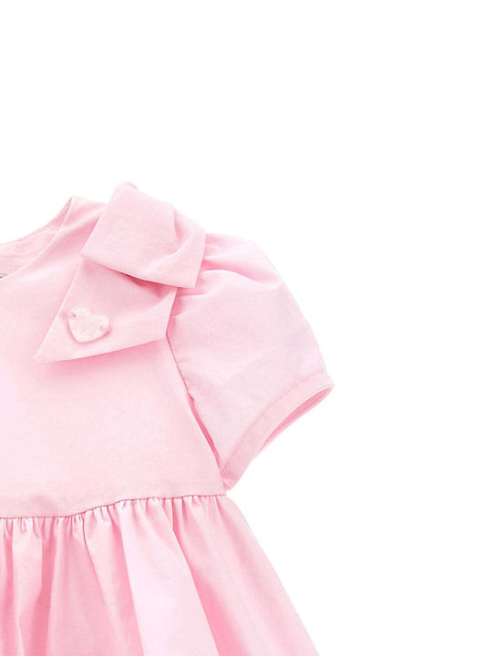 -cute Poplin Dress Baby Girls-37e900 Children's Dress Pink