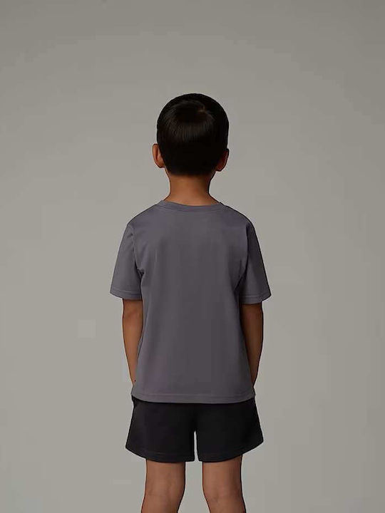 Kids' Set with Shorts Summer 2pcs Smoked Pearl/black