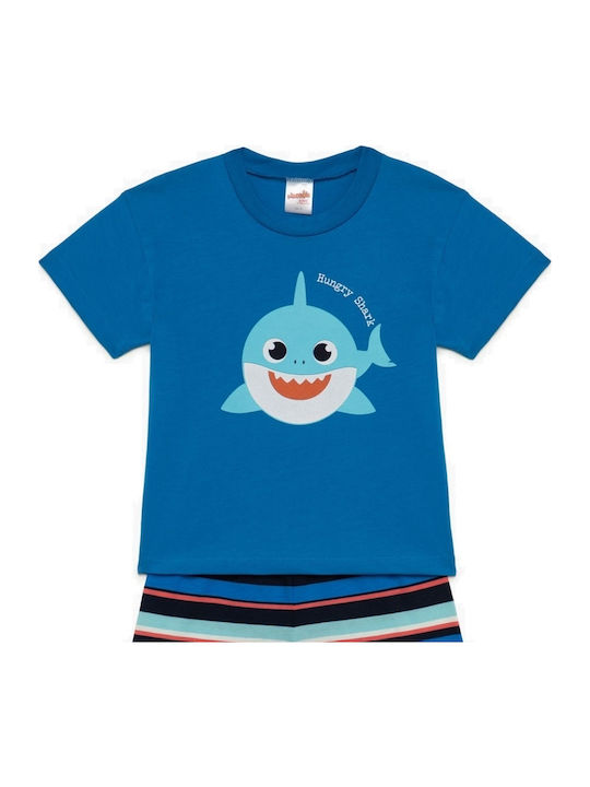 Minerva Παιδική Πιτζάμα Καλοκαιρινή ρουα Shark