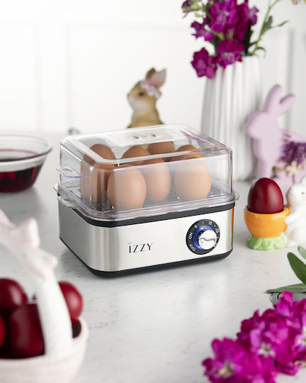 Izzy IZ-8201 Egg Cooker 8 Egg Capacity 600W Silver